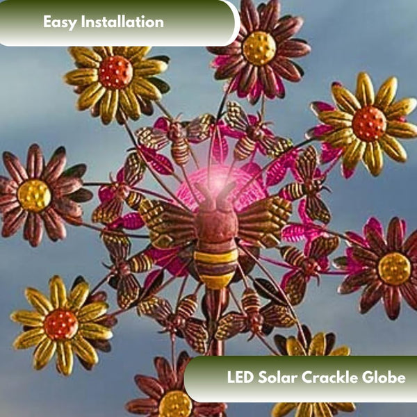 Decorative outdoor spinner for patio.