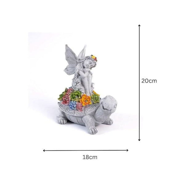 20cm solar fairy statue displayed outdoors