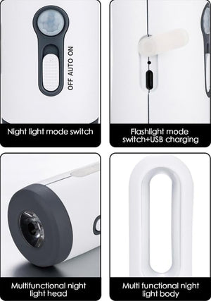 detachable emergency torch wall light