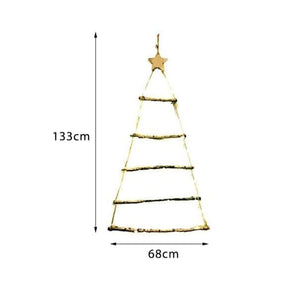 Set of Two LED Gold Spiralite Trees