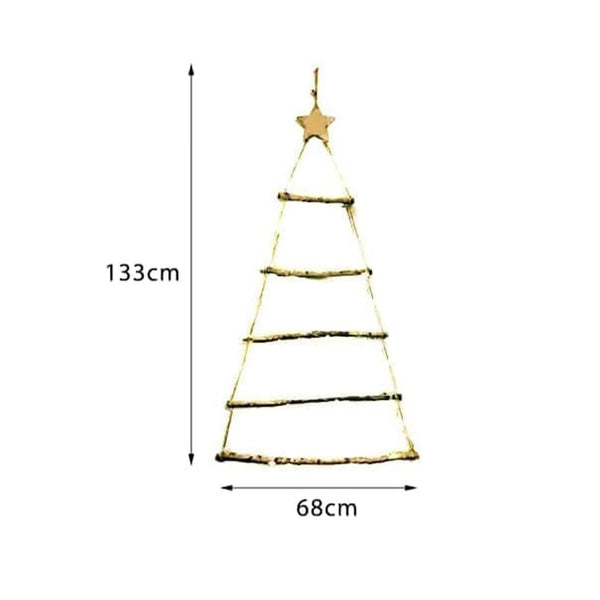 Set of Two LED Gold Spiralite Trees