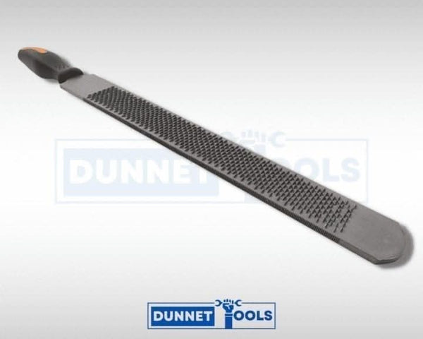 Hardened steel farrier file designed for hoof maintenance