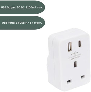 Multi device USB charging adapter for home