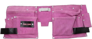 11 Pocket Tool Pouch Double Leather DIY Storage Holder