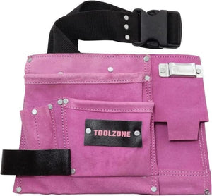 11 Pocket Tool Pouch Double Leather DIY Storage Holder
