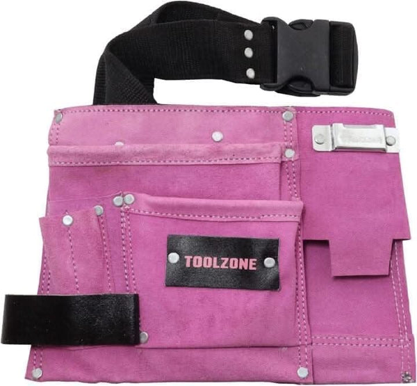 11 Pocket Tool Pouch Double Leather DIY Storage Holder