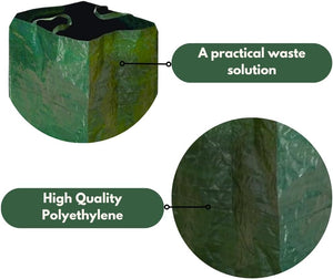 Large polyethylene garden waste bag for branches.