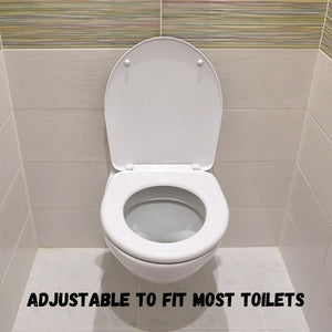 Durable bathroom toilet seat with soft close
