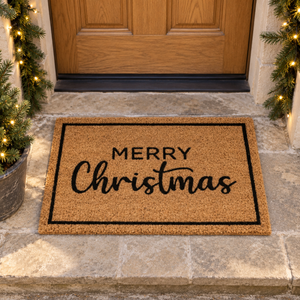 Merry Christmas Coir Non-slip Doormat