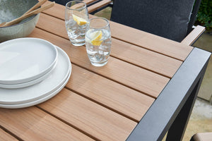 Anthracite garden dining set