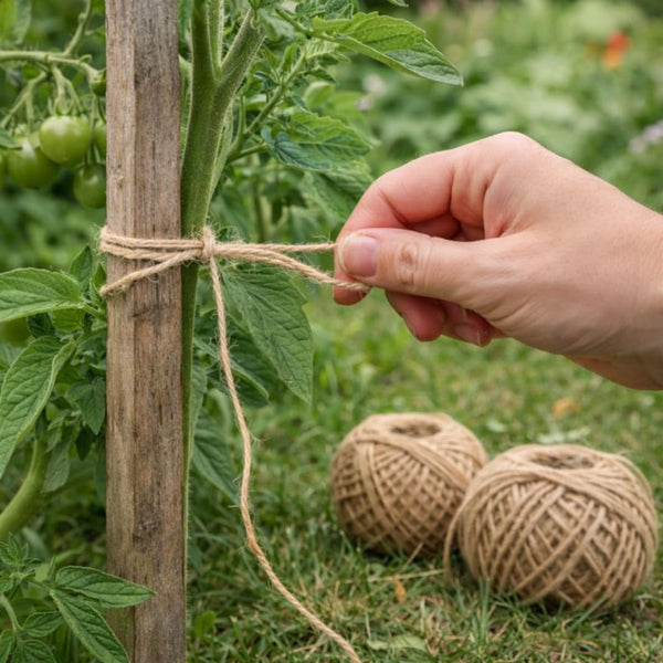 Rustic jute twine for gift wrapping
