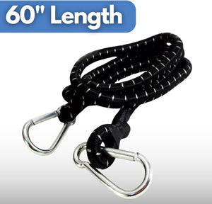elastic cargo securing strap for roof racks