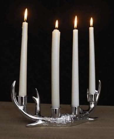elegant-silver-stag-deer-antler-3-taper-candle-holder