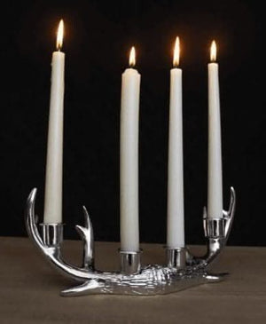 elegant-silver-stag-deer-antler-3-taper-candle-holder
