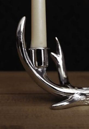 elegant-silver-stag-deer-antler-3-taper-candle-holder