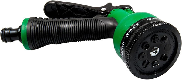 Multi-function hose sprayer for outdoor cleaning tasks.