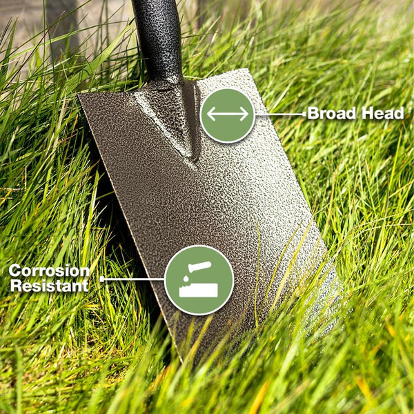 Gardening shovel for edging and planting tasks