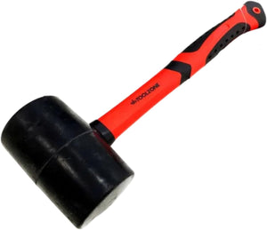 Heavy-duty camping mallet for driving tent pegs.