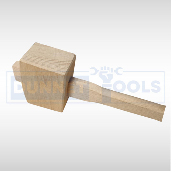 Durable beechwood woodworking hammer on workbench