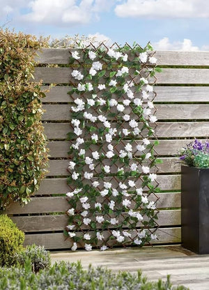 UV protected hydrangea trellis screen