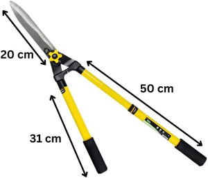 Extendable hedge shears for garden pruning