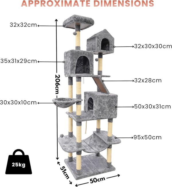 Floor to ceiling cat climbing frame