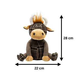 Decorative Highland cow fabric door stopper