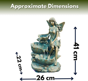 Outdoor solar powered fountain