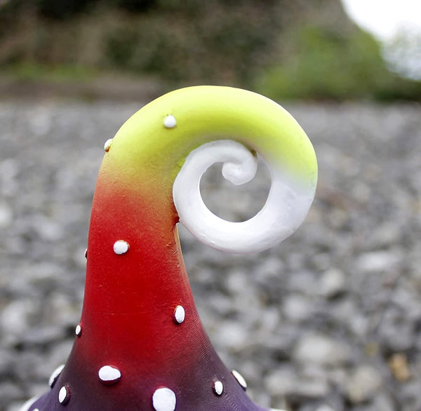 Fairy garden resin mushroom ornament set