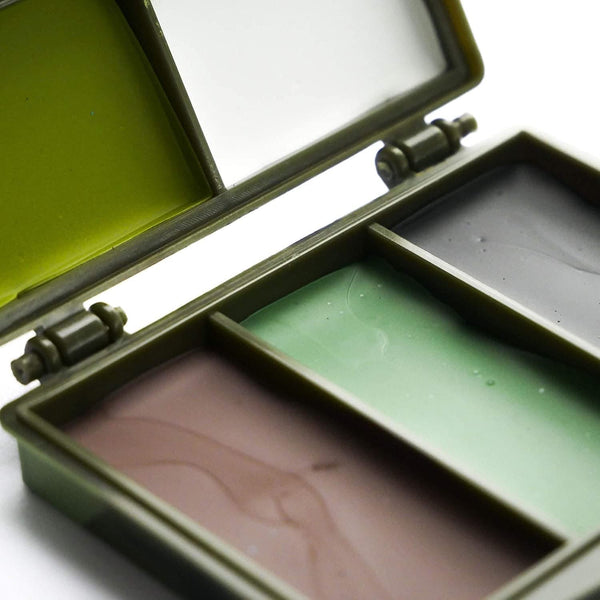 Portable camo face paint for fancy dress parties