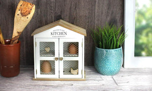 Shabby chic egg storage box for kitchen