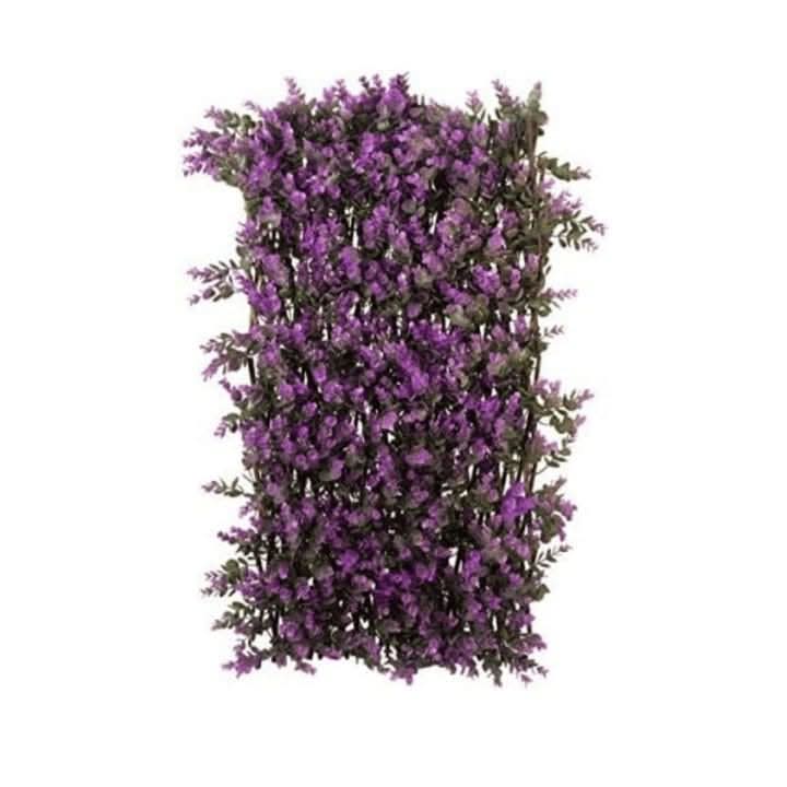 Vivid Violet Artificial Faux Leaves Flowers Decorative Trellis Medium 180 x 60cm