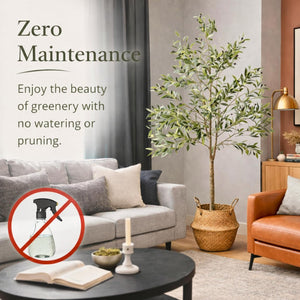Large fake olive tree for office decor