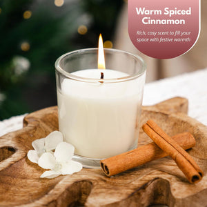 Winter home fragrance candle