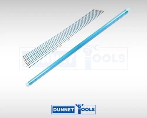 Non-conductive fibreglass rods for safe cable management.