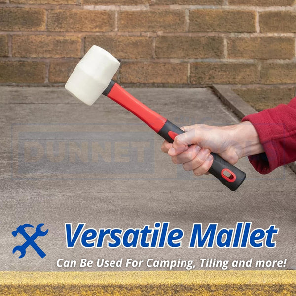 Professional rubber hammer for construction applications