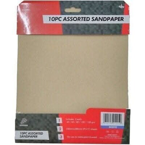 Mixed grit sanding sheets for wood metal and plastic