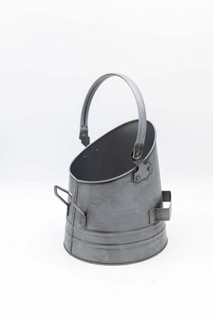 Fireplace accessories including bucket shovel and canister