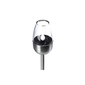 Flickering flame solar stake lights for garden ambience