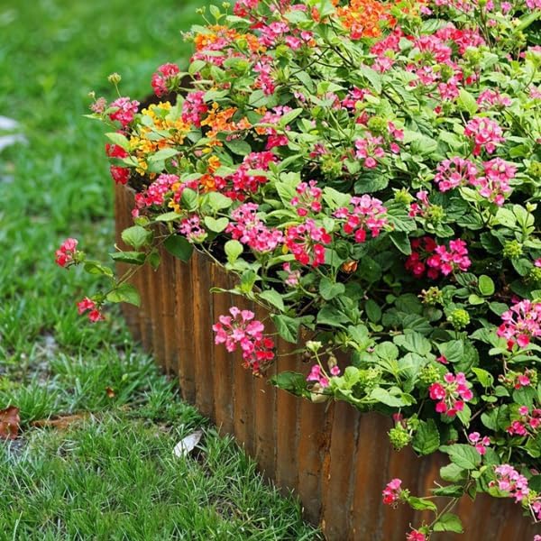 Flexible steel garden edging