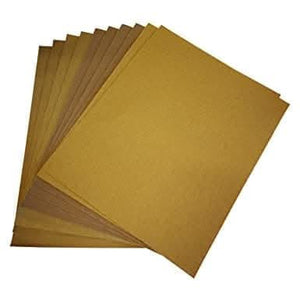 Sandpaper sheets suitable for paint varnish and filler