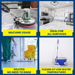 Commercial floor cleaner concentrate