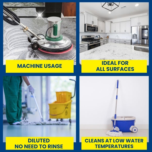 Commercial floor cleaner concentrate