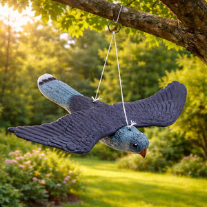 Flying falcon bird scarer garden deterrent