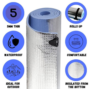 Waterproof sleeping mat used inside a tent