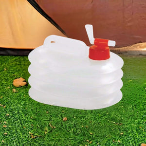 Foldable emergency water storage container