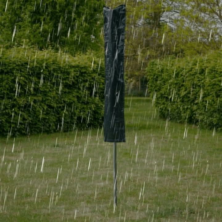 4 arm rotary washing line airer in garden