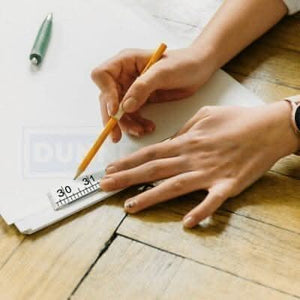 Plastic folding measuring rule for professional and DIY use