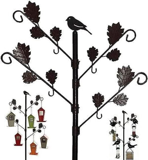Rustic iron wild bird feeding station
