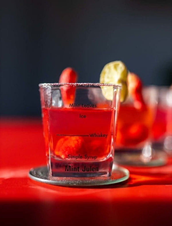 Four piece cocktail gift set displayed together